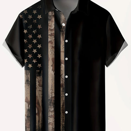 New Hawaii Men's Vintage Shirts Casual Breathable Short Sleeve Tops Beach Party Plaid Tops Short Sleeve Men's Clothing