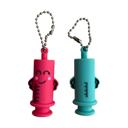 1PC Ampoule Bottle Opener Keychain Syringe-Shaped Cutter Nurse Doctor Ampoule Bottle Opener Aid Medication Vial Breaker Tool