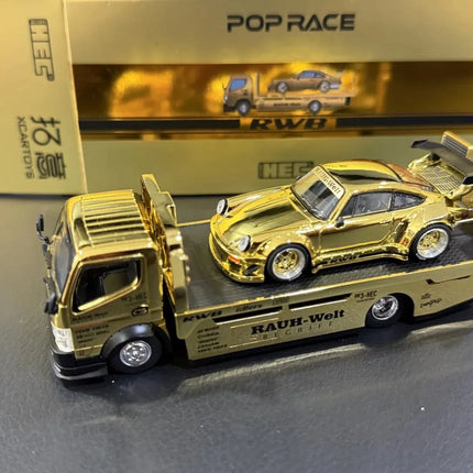 New In Stock Xcartoys Poprace 1:64 Pandem Fuso-300 Rwb 930 Pandem Elise Alloy Miniature Diecast Model Truck Model Hec Toys Gift
