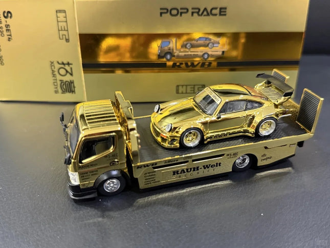 New In Stock Xcartoys Poprace 1:64 Pandem Fuso-300 Rwb 930 Pandem Elise Alloy Miniature Diecast Model Truck Model Hec Toys Gift