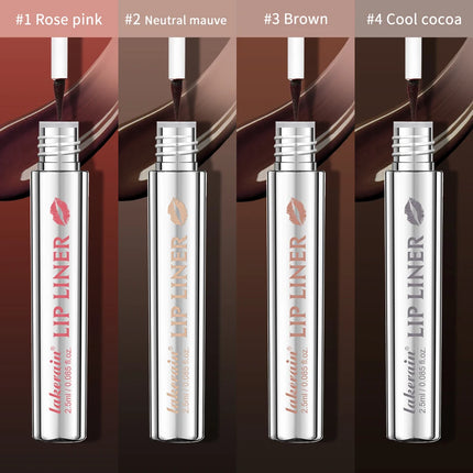 Waterproof Lip Liner Peel Off Tattoo Lipgloss Waterproof Long Lasting Matte Lip Tint Brown Contour Tear-off Lips Stain Cosmetics