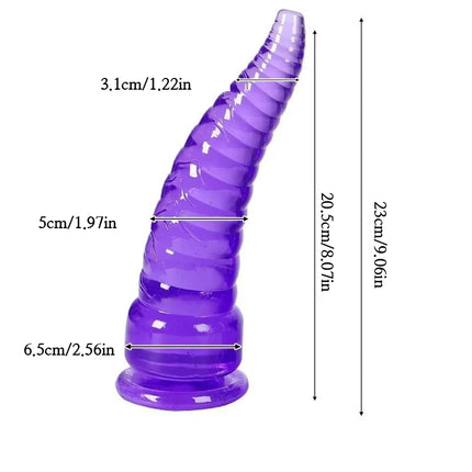 Threaded octopus tentacles, simulated anal plug, adult sex toy, men's and women's anal expanders, prostate massager, suction cup