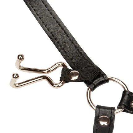 Sex Open Mouth Gag with Nose Hook Slave Mouth Harness Bondage Restraints Bdsm Gag Adult Toy Sex Games Fetish Collar For Woman