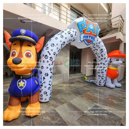 Inflatable Flamingo Party Arch With Blower Giant Outdoor Advertising Event Display For Promotion And Brand Awareness