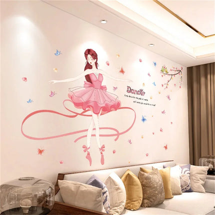 Living Room Flower Background Wall Stickers Bedroom Room Wall Decoration Stickers Wallpaper Self-adhesive Stickers Home Decor