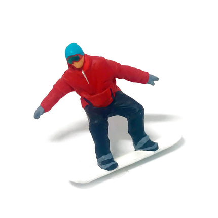 2025 New 1/64 Scale Ice And Snow Athlete Hand Painted Skiing Miniature Model DIY Scene Paired With Holiday Gift Toy Figurine