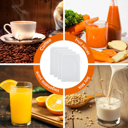 Nut Bag Strainer 100 Mesh Cheese Cloth Reusable Filter Bag for Straining Fruit Juice Food Strainer for Coffee Tofu Cheesecloth
