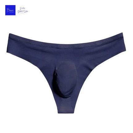 Men's Ultra-Thin Ice Silk Sports Thong | Seamless No Trace G-String | Breathable T-Back Underwear | Sexy Exotic Lingerie | Plus