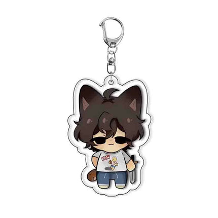 Game Forsaken Cosplay Keychain Unisex Kawaii Acrylic Pendant Keyring Key Chain Bag Accessories Decoration Ornament Props