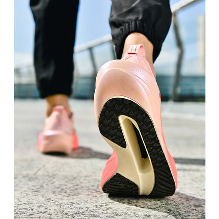 New Cushioning Running Shoes For Men Suitable Heavy Runners Lace Up Sports Women Non-slip Outdoor Athletic Male Sneakers