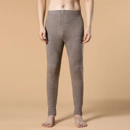 100% Cashmere Wool Thermal Pants for Men Warm Winter Cashmere People Slim Fit Knitted Bottom Warm for Women Legging