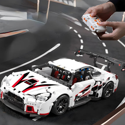 1:14 Building Block Sports Car RC Toy Car Building Block Toy Birthday Gift MOC Sports Car Model (1209+ Particles)