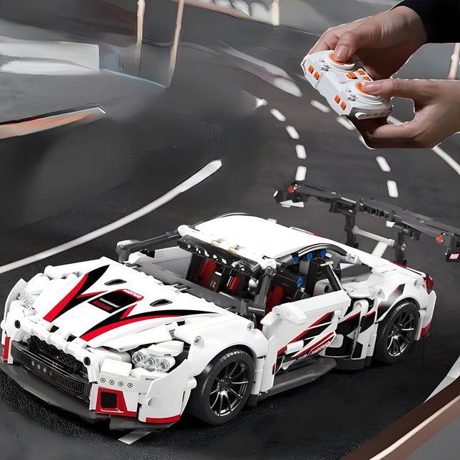 1:14 Building Block Sports Car RC Toy Car Building Block Toy Birthday Gift MOC Sports Car Model (1209+ Particles)