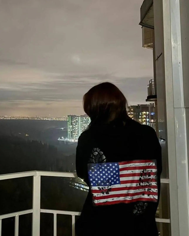 New American Flag Hoodies Men Oversized Sweatshirts Y2k Tops Streetwear Couples Hoodie Harajuku Tracksuit Women Clothing