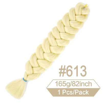 2026 82 Inch Long Jumbo Braiding Hair Synthetic Braids Crochet Hair Extensions 165g Pre Stretched Braid Wholesale For  Women