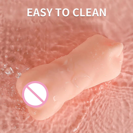 3 in 1 Pocket Pussy Male Masturbator Sex Toys for Men 3D Textured Sex Doll with Sexy Mouth Realistic Vagina Tight Anus Mens 18+