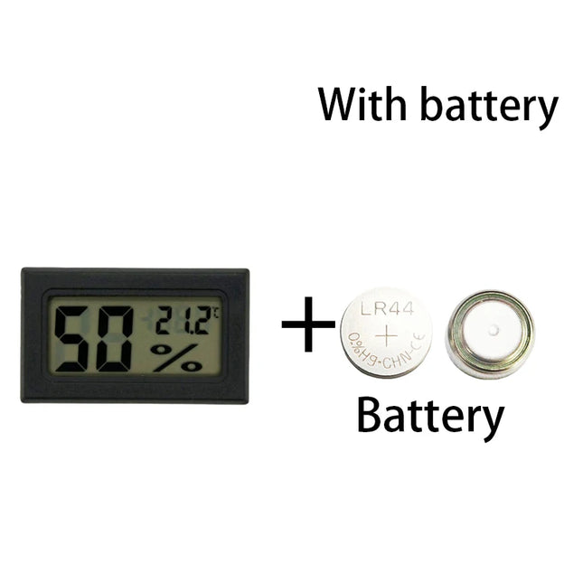 Thermometer Sensor Hygrometer Gauge Refrigerator Aquarium Monitoring Display Humidity Detector Mini Convenient Digital LCD