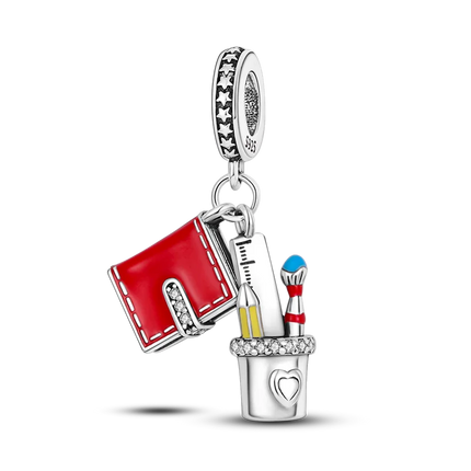 Charms Plata De Ley 925 Red Color Series Charm Red Elephant Animal Fruit Beads of Original Fits Women Anniversary Jewelry Charms