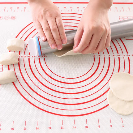 43cm Stainless Steel Adjustable Rolling Pin Fondant Rolling Pin Cake Roller Dough Rolling Pin Bakeware Tools