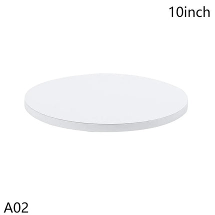 8/10/12/14inch Silvery Coated Round Cake Board Diameter Available Circle Cardboard Base Dessert Tray Mousse Cake Decor Supplies
