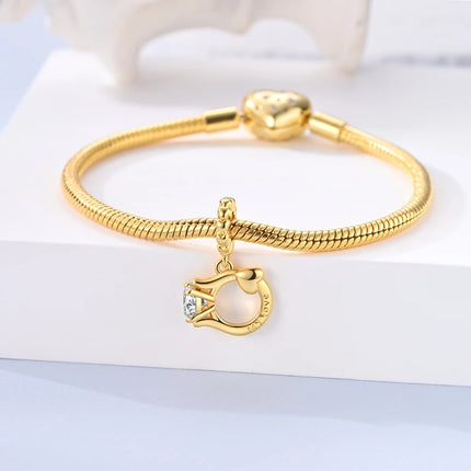 Original 925 Sterling Silver Charms Beads Crown Football Trophy Carp Cat Charms Fit Bracelet Bangle Necklace Woman Jewelry Gift