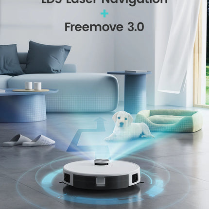 Lefant M1 LDS Robot Vacuum Cleaner with Multi Plane Mapping, 4000Pa Suction,Schedule, App/Alexa Control, for Pet Hair