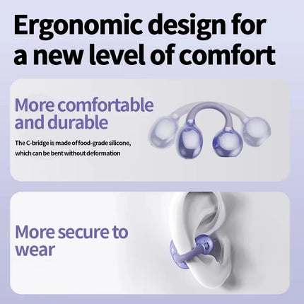 New Sport Earclip Wireless Headphone Bluetooth Earphone Wireless Bluetooth Headphones Gaming Led Display Game and Music Mode