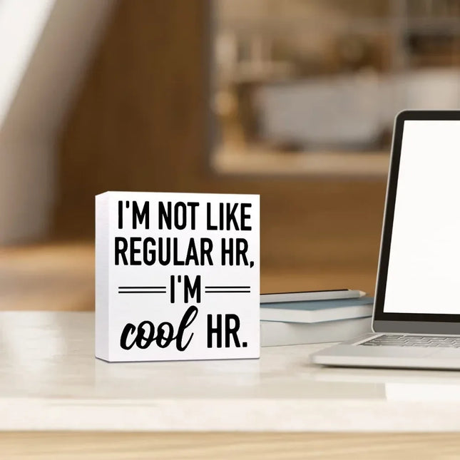 1pc, Country Humor Human Resources Canvas Prints Wall Art Decor Desk Sign I'm Cool HR Poster Artwork Home Office Decor Decor