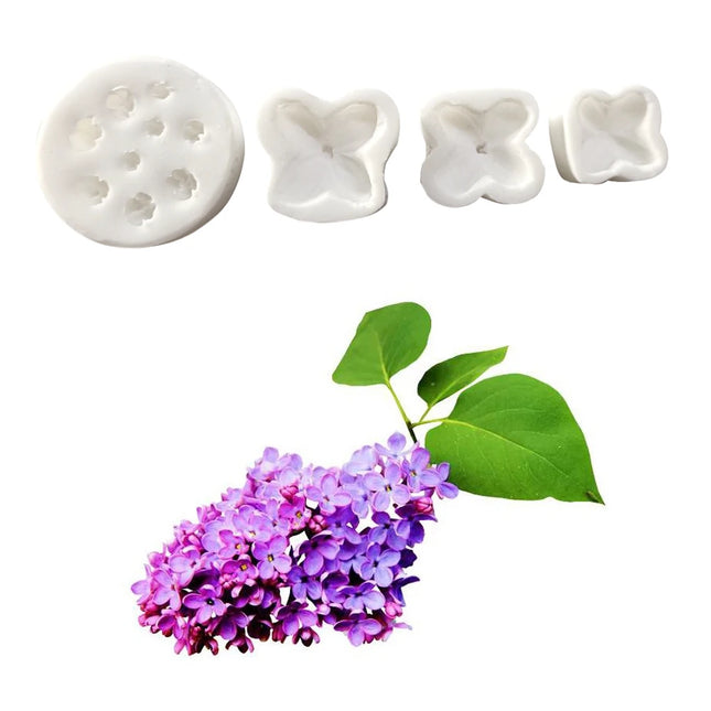 2pcs/set Simulation Poppy Silicone Mold DIY Pastry Cake Fondant Mould Dessert Chocolate Clay Decoration Kitchen Bake Tool M2855