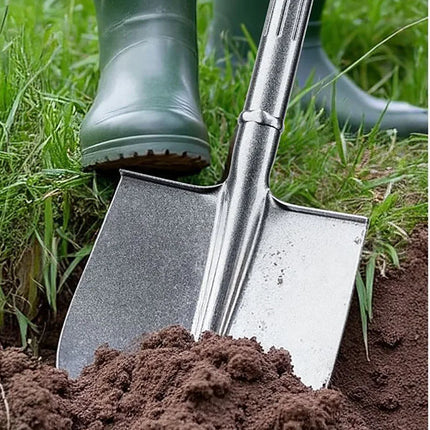 Manganese Steel Digging Pointed Shovel Household Vegetable Cropping Shovel Thickened Long Handle Shovel Garden Planting Tools