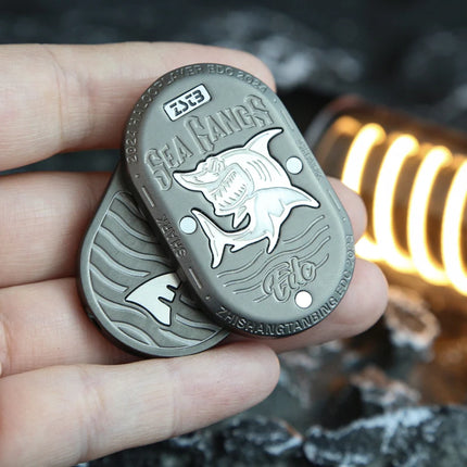 Shark EDC Fidget Slider Portable Mechanical Fidget Toys ADHD Focus Toy Adult Stress Relief Relaxation Toy Adults Gift