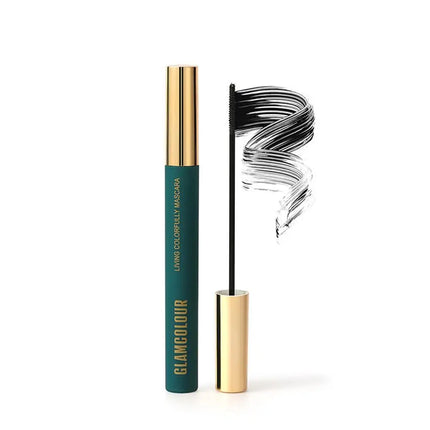 Mascara Long Lasting Waterproof Sweatproof Silk Fiber Thick Curling Eyelash Extension Volume Smudge-proof Quick Dry Non-blooming