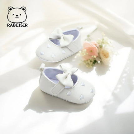 Baby girl toddler shoes baby embroidery love style baby's first pair of step shoes breathable non-slip fashion