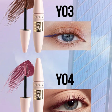 Colorful Mascara Thick Curl Waterproof Natural Eyelash Lengthens Long Lasting Quickly Dry Blue Brown Black Mascara Eye Makeup