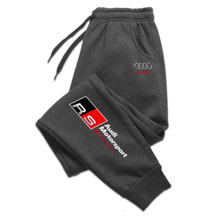Audi RS Racing Solid Color Men's Sport Pants, fashionable for autumn and winter, popular design men's clothing in 2026