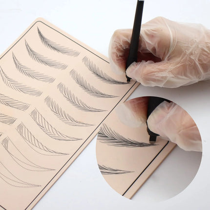 New 5/10/50PCS  Sterilized Permanent Makeup Eyebrow Tattoo Tools 0.15/0.18mm Disposable Microblading Pen with U Blades