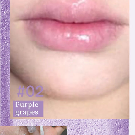 Cizn Galaxy Qin Lip Gloss Moisturizing and Long-Lasting Fine Shimmer Plumping Lip Gloss Mirror-Like Water Gloss Daily Lipstick Cosmetics Same Style as Girl Groups