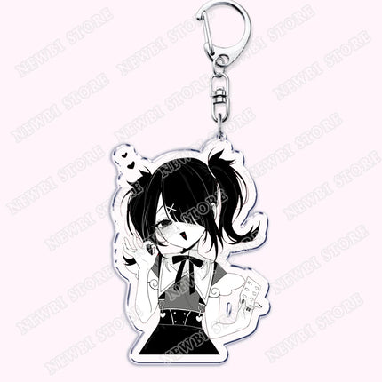 Video Game Ame Chan Keychains for Women Accessories Needy Streamer Emoji Cat Overload Girl Overdose Keyring Fans Friends Gifts
