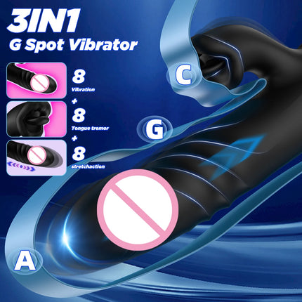 Thrusting Rabbit Vibrator for Women Vagina Dlido Vibrator G-Spot Clitoris Stimulator Female Masturbation Sex Toy for Women