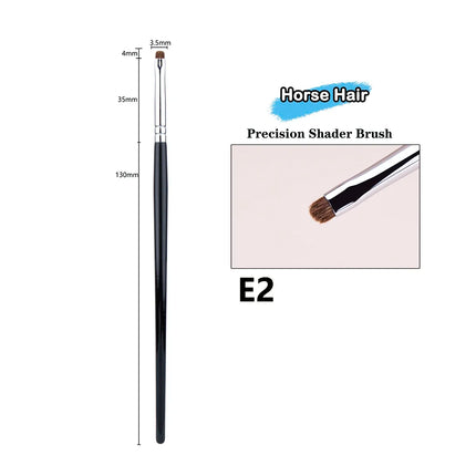 Small Smoky Liner Makeup Brushes Eyeliner Smudge Brush Precision Smudge Makeup Brush Horse Hair Eyeshadow Smudge Brush
