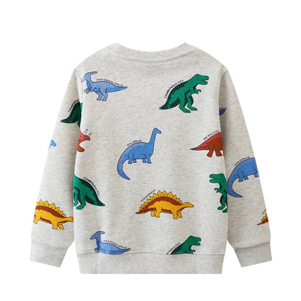 Little Maven Children's Clothing Kids Clothes Toddler Boys Outerwear Cartoon Dinosaurs Sweatshirt Spring Autumn Tops Hoodies