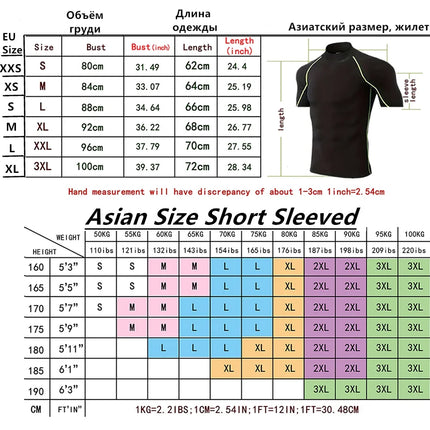 Men's Geometric Print Compression Shirt Quick-Drying Breathable Gym Workout T-Shirt Stretch Turtle Neck Training T-Shirt Tops
