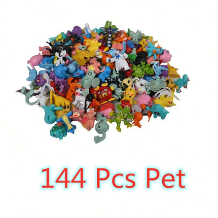 144 Styles Pokemon Figure Toys Anime Pikachu Action Figure Model Ornamental Decoration Collect Toys for Christmas Gift