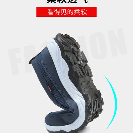 Men's Tennis Shoes Warm Breathable Soft-Soled Non-Slip Casual Shoes Plus Velvet Comfortable Slip-On Walking Winter Vulcanized Shoes