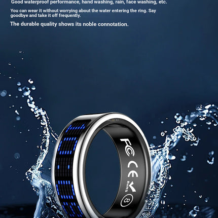2026 Smart Ring Call ID Reminder Heart Rate Blood Pressure Monitor Men Women Smartring 5ATM Waterproof Health Multi Sports