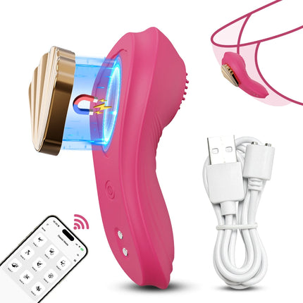 Magnetic Anti-detachment Women Wearable Panties Vibrator APP Control Clitoris Stimulator Female Masturbator Sex Toy for Couples