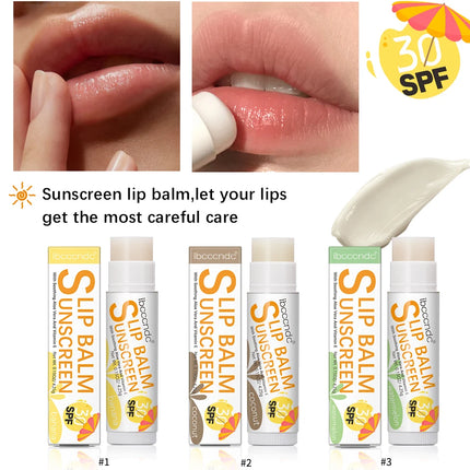 New Sunscreen Lip Balm SPF30 Hydrating Lip Sunblock For Protects Travel Size Sunscreen For Lips Soothes And Moisturizes Lips Sun