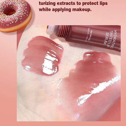 QIBEST 6 Colors Watery Crystal Jelly Lip Oil Balm Moisturizing Smoothing Lip Lines Jelly Pout Lip Gloss Glass Lip Glaze Cosmetic