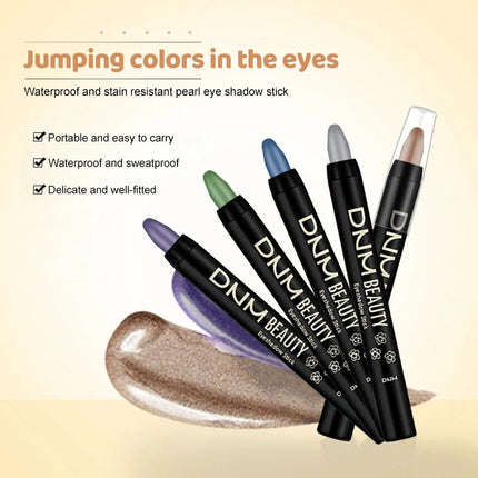 1Pc Pearlescent Eyeliner 15 Colors Waterproof Long-Lasting Non-Smudge Glitter Eye Makeup for Smokey Eyes