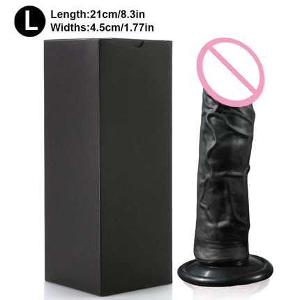 StrapOn Dildo For Women Anal Plug Penis with Suction Cup G-Spot Realistic Silicone Dildo Wearable Dick Adult Sex Toys Gode